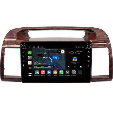 Toyota Camry XV30 2001-2006 (под дерево, тип 2) Canbox M-Line 7801-9-0643 на Android 10 (4G-SIM, 2/32, DSP, IPS) С крутилками