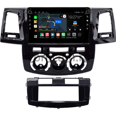 Toyota Fortuner, Hilux 7 2004-2015 (черная, глянцевая) Canbox M-Line 7801-9-2212 на Android 10 (4G-SIM, 2/32, DSP, IPS) С крутилками