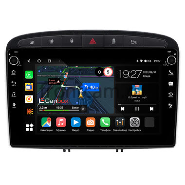 Peugeot 308, 408, RCZ (2007-2022) Canbox M-Line 7801-9120 Android 10 (4G-SIM, 2/32, DSP, IPS) С крутилками (черный глянец)