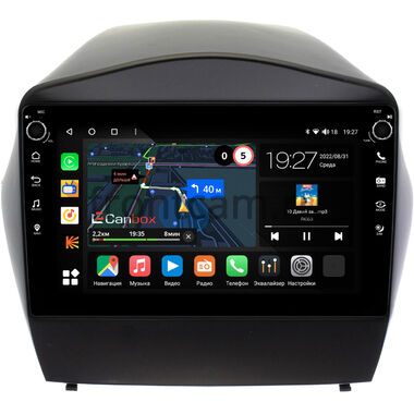 Hyundai ix35, Tucson 2 2009-2015 (для авто с камерой) Canbox M-Line 7801-9180 на Android 10 (4G-SIM, 2/32, DSP, IPS) С крутилками