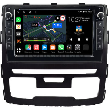 Haval H9 2014-2024 (черная) Canbox M-Line 7821-9-1698 на Android 10 (4G-SIM, 2/32, DSP, IPS) С крутилками