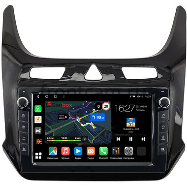 Chevrolet Cobalt 2 (2011-2024) (черный глянец) Canbox M-Line 7821-9-408 на Android 10 (4G-SIM, 2/32, DSP, IPS) С крутилками