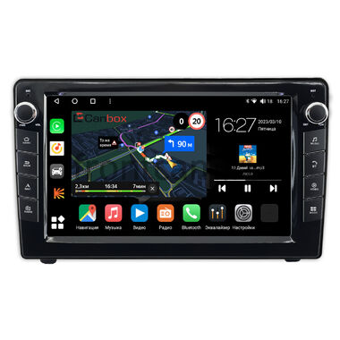 Peugeot 407 2004-2010 (черная, матовая) Canbox M-Line 7821-9-6716 на Android 10 (4G-SIM, 2/32, DSP, IPS) С крутилками