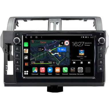 Toyota Land Cruiser Prado 150 2013-2017 (Тип 3) Canbox M-Line 7825-10-0615 на Android 10 (4G-SIM, 2/32, DSP, QLed) С крутилками