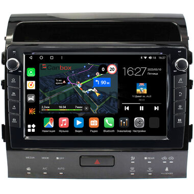 Toyota Land Cruiser 200 2010-2012 для авто с Navi (Тип A) Canbox M-Line 7825-10-1203 на Android 10 (4G-SIM, 2/32, DSP, QLed) С крутилками
