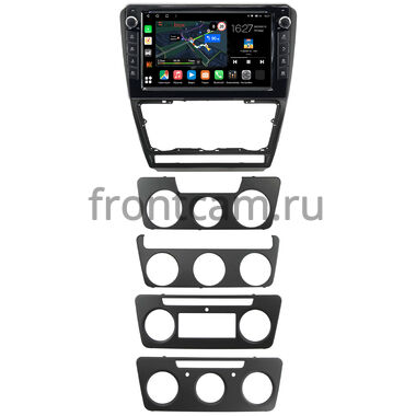 Skoda Octavia A5 2004-2013 (черная, матовая) Canbox M-Line 7825-10-1217 на Android 10 (4G-SIM, 2/32, DSP, QLed) С крутилками