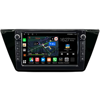 Volkswagen Touran 3 2015-2024 (глянец) Canbox M-Line 7825-10-661 на Android 10 (4G-SIM, 2/32, DSP, QLed) С крутилками