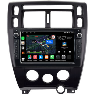 Hyundai Tucson 2004-2010 (для авто с кондиционером) Canbox M-Line 7825-1065 на Android 10 (4G-SIM, 2/32, DSP, QLed) С крутилками