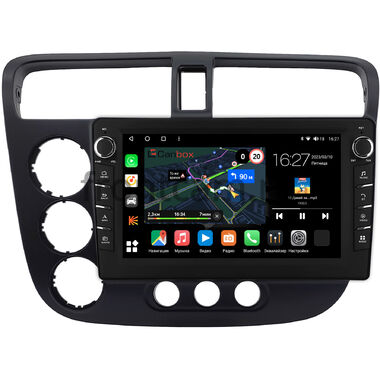 Honda Civic 7 (2000-2006) (с климат-контролем, левый руль) Canbox M-Line 7831-9-0174 Android 10 (4G-SIM, 2/32, DSP, IPS) С крутилками