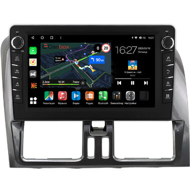 Volvo XC60 2008-2017 (глянцевая, темно-серая) Canbox M-Line 7831-9-0468 на Android 10 (4G-SIM, 2/32, DSP, IPS) С крутилками
