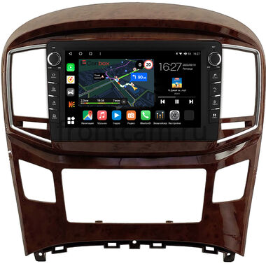 Hyundai Grand Starex, H1 2 2007-2015 (глянцевая, цвет под дерево) Canbox M-Line 7831-9-0579 на Android 10 (4G-SIM, 2/32, DSP, IPS) С крутилками