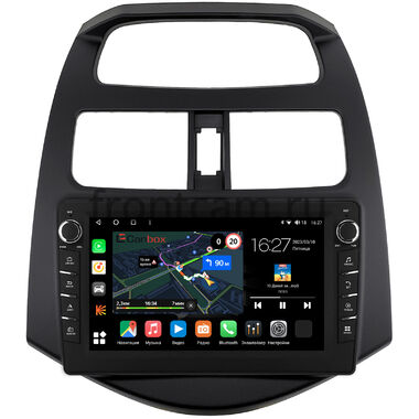 Chevrolet Spark (2009-2016), Spark 3 (M300) (2020-2024) (матовая) Canbox M-Line 7831-9-180 Android 10 (4G-SIM, 2/32, DSP, IPS) С крутилками