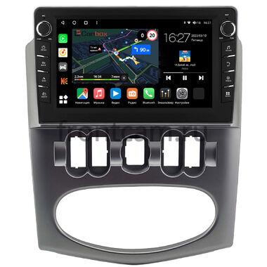 Renault Logan 2009-2015 (серая, Тип 2) Canbox M-Line 7831-9-1958 на Android 10 (4G-SIM, 2/32, DSP, IPS) С крутилками