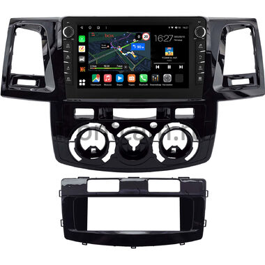 Toyota Fortuner, Hilux 7 2004-2015 (черная, глянцевая) Canbox M-Line 7831-9-2212 на Android 10 (4G-SIM, 2/32, DSP, IPS) С крутилками