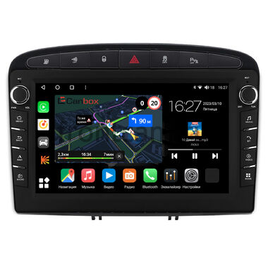 Peugeot 308, 408, RCZ (2007-2022) Canbox M-Line 7831-9120 Android 10 (4G-SIM, 2/32, DSP, IPS) С крутилками (черный глянец)