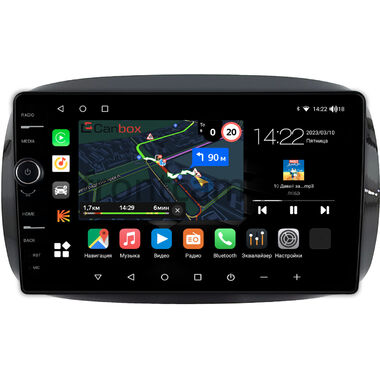 Smart Fortwo 3, Forfour 2 2014-2024 (для авто с цветным экраном) Canbox M-Line 7840-9-0637 на Android 10 (4G-SIM, 2/32, DSP, QLed)