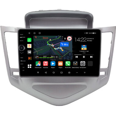 Chevrolet Cruze 2008-2012 (серебро) Canbox M-Line 7841-9-1284 на Android 10 (4G-SIM, 4/64, DSP, QLed)