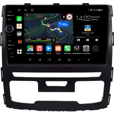 Haval H9 2014-2024 (черная) Canbox M-Line 7841-9-1698 на Android 10 (4G-SIM, 4/64, DSP, QLed)