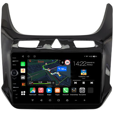 Chevrolet Cobalt 2 (2011-2024) (черный глянец) Canbox M-Line 7841-9-408 на Android 10 (4G-SIM, 4/64, DSP, QLed)