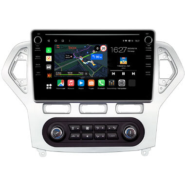 Ford Mondeo 4 (2006-2010) (серебро) Canbox M-Line 7895-1016 встроенный климат на Android 10 (4G-SIM, 2/32, DSP, QLed) С крутилками