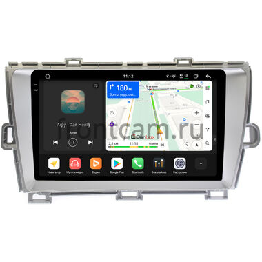 Toyota Prius 3 (XW30) 2009-2015 (правый руль) серебро Canbox PRO-Line 2K 4250-9092 на Android 13 (4G-SIM, 6/128, DSP, QLed)