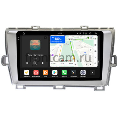 Toyota Prius 3 (XW30) 2009-2015 (левый руль) серебро Canbox PRO-Line 2K 4250-9211 на Android 13 (4G-SIM, 6/128, DSP, QLed)