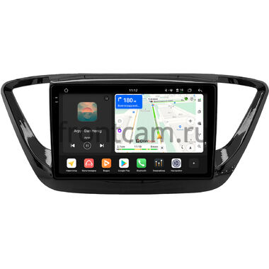 Hyundai Solaris 2 2017-2024 (черная, глянцевая) Canbox PRO-Line 2K 4252-9-0157 на Android 13 (4G-SIM, 8/256, DSP, QLed)