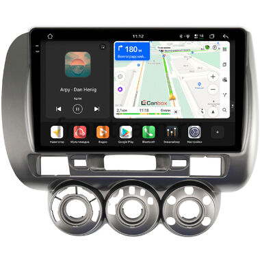 Honda Jazz 2001-2008 (авто без климат-контроля, левый руль) Canbox PRO-Line 2K 4254-9-464 на Android 13 (4G-SIM, 12/256, DSP, QLed)