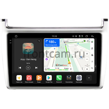 Volkswagen Polo 5 2009-2020 (серебро) Canbox PRO-Line 2K 4254-9-540 на Android 13 (4G-SIM, 12/256, DSP, QLed)