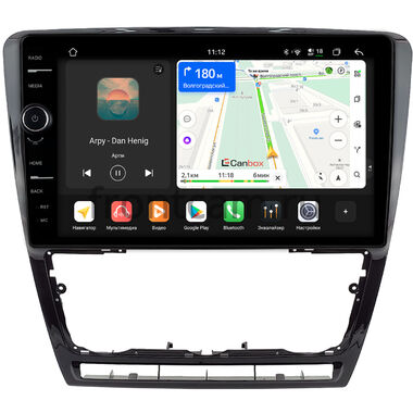Skoda Octavia A5 2004-2013 (черная, глянцевая) Canbox PRO-Line 7873-10-0229 на Android 13 (4G-SIM, 12/256, DSP, QLed)