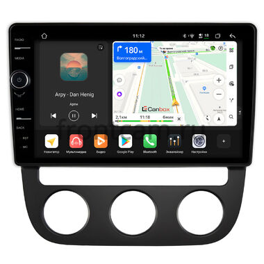 Volkswagen Jetta 5 2005-2011 (с климат-контролем) Canbox H-Line 8853-10-1308 на Android 14 (4G-SIM, 4/64, DSP, QLed)