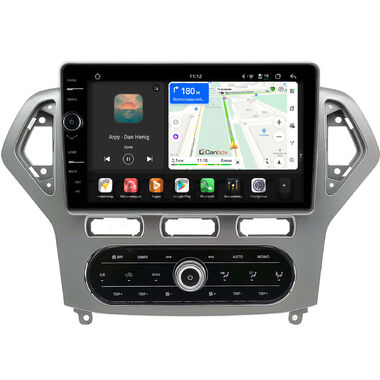 Ford Mondeo 4 2006-2010 (серебро, Тип 2) Canbox H-Line 8855-10-2186 встроенный климат на Android 14 (4G-SIM, 8/128, DSP, QLed)