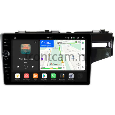 Honda Fit 3 2013-2020 (глянцевая, правый руль) Canbox H-Line 8855-10-508 на Android 14 (4G-SIM, 8/128, DSP, QLed)
