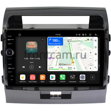 Toyota Land Cruiser 200 2007-2015 (Тип D, для авто без NAVI, черная глянцевая) Canbox PRO-Line 7873-1004 на Android 13 (4G-SIM, 12/256, DSP, QLed)