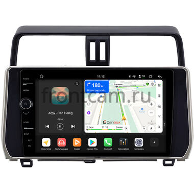 Toyota Land Cruiser Prado 150 2017-2024 (серебряная) Canbox PRO-Line 7872-1038 на Android 13 (4G-SIM, 8/256, DSP, QLed) (для авто без 4 камер)