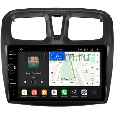 Renault Logan 2, Sandero 2 (Stepway) 2012-2022 Canbox PRO-Line 7873-1090 на Android 13 (4G-SIM, 12/256, DSP, QLed)