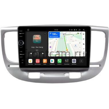 Kia Rio 2 2005-2011 (серебряная) Canbox PRO-Line 7876-9-0706 на Android 13 (4G-SIM, 12/256, DSP, QLed)