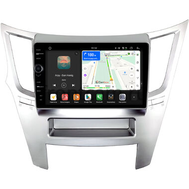 Subaru Legacy 5, Outback 4 2009-2014 (серебро, левый руль) Canbox H-Line 8845-9-0870 на Android 14 (4G-SIM, 8/128, DSP, QLed)