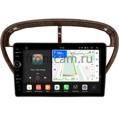 Peugeot 607 2000-2004 (под дерево, глянцевая) Canbox PRO-Line 7876-9-2038 на Android 13 (4G-SIM, 12/256, DSP, QLed)