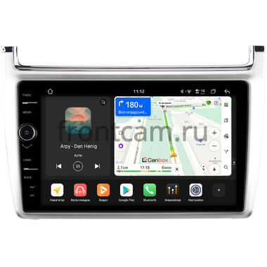 Volkswagen Polo 5 2009-2020 (серебро) Canbox PRO-Line 7874-9-540 на Android 13 (4G-SIM, 6/128, DSP, QLed)