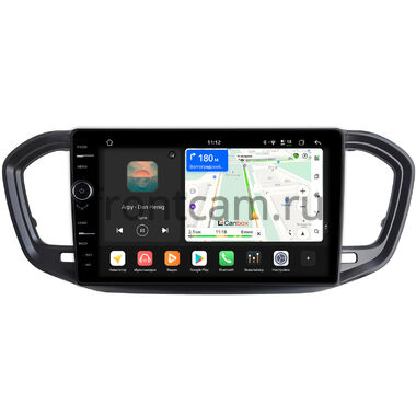 Lada Vesta (NG) 2022-2026, Aura 2024-2026 (черная, матовая) Canbox H-Line 8844-9-9820 на Android 14 (4G-SIM, 6/128, DSP, QLed)