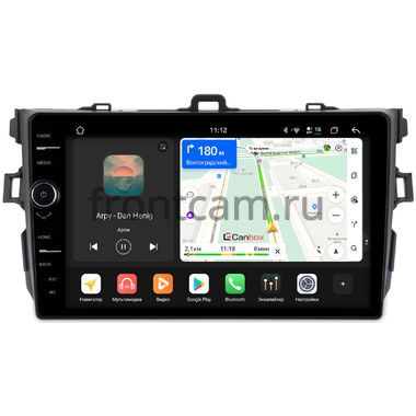 Toyota Corolla (E150) 2006-2013 (черная, без воздуховодов) Canbox PRO-Line 7875-9094 на Android 13 (4G-SIM, 8/256, DSP, QLed)