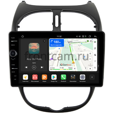 Peugeot 206 1998-2012 Canbox PRO-Line 7876-9117 Android 13 (4G-SIM, 12/256, DSP, QLed)