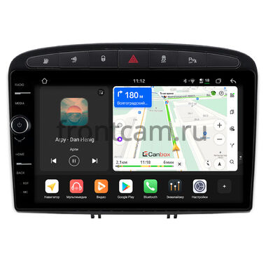 Peugeot 308, 408, RCZ 2007-2022 Canbox PRO-Line 7876-9120 Android 13 (4G-SIM, 12/256, DSP, QLed) (черный глянец, Тип 1)