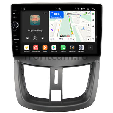 Peugeot 207 2006-2015, 207i (Iran Khodro) 2016-2026 Canbox PRO-Line 7876-9203 на Android 13 (4G-SIM, 12/256, DSP, QLed)