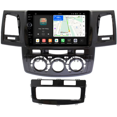 Toyota Fortuner, Hilux 7 2004-2015 (с кондиционером или климат-контролем) Canbox PRO-Line 7874-9414 на Android 13 (4G-SIM, 6/128, DSP, QLed)