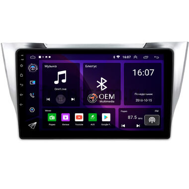 Lexus RX 300, RX 330, RX 350, RX 400h 2003-2009 (серебряная) OEM RK10-1473 на Android 10 (CarPlay, AHD, 1/32)