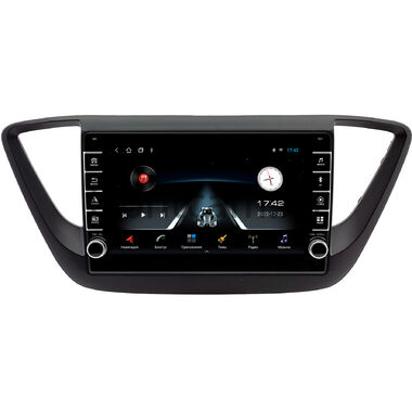 Hyundai Solaris 2 2017-2020 (черная, матовая) OEM BRK9-0234 1/16 Android 10