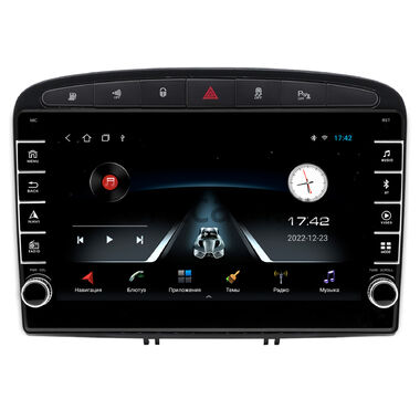 Peugeot 308, 408, RCZ (2007-2022) OEM BRK9-9120 1/16 Android 10 (черный глянец)