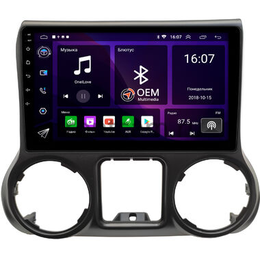 Jeep Wrangler 3 (JK) 2014-2018 OEM RK10-0010 на Android 10 (CarPlay, AHD, 1/32)